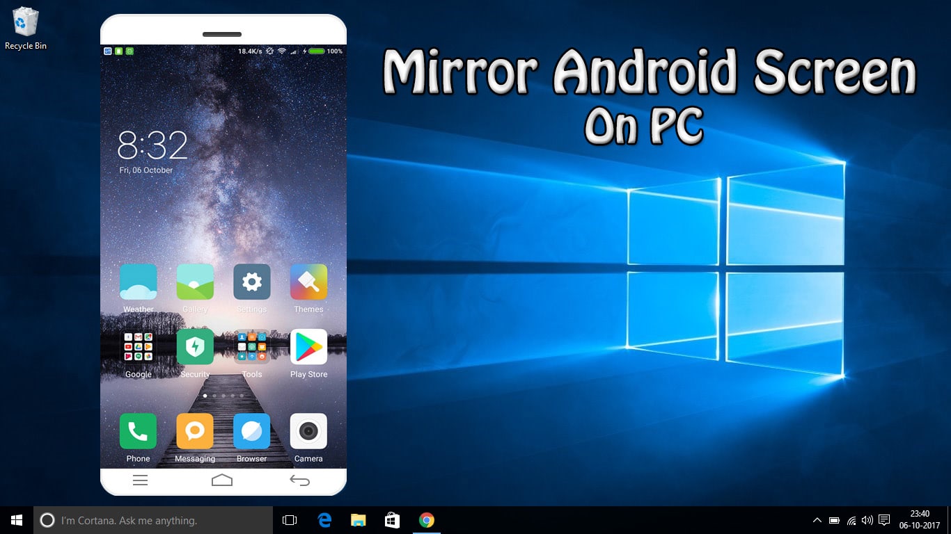 Mirror Android Screen On PC