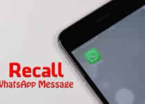Recall WhatsApp Message