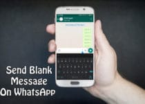 Send Blank Message On WhatsApp