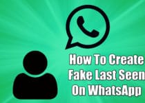 Fake Last Seen On WhatsApp