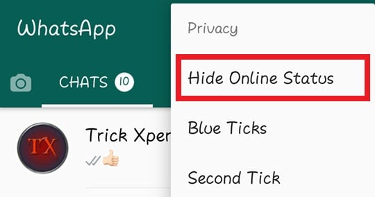 Hide Online Status