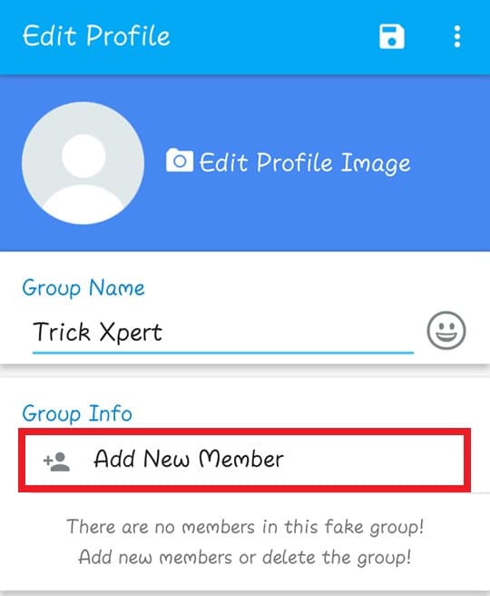 WhatsApp Fake Group