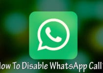 Disable WhatsApp Call