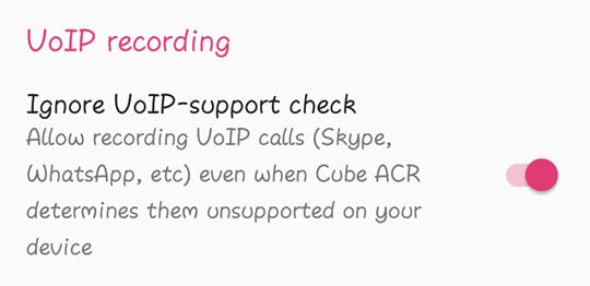 Enable VoIP Recording