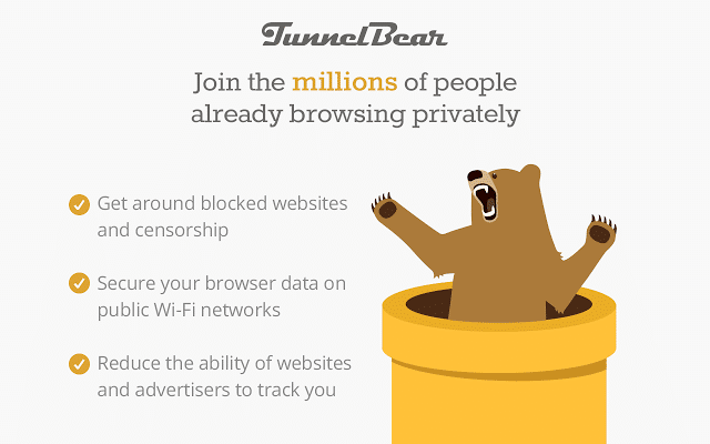 TunnelBear VPN For Chrome