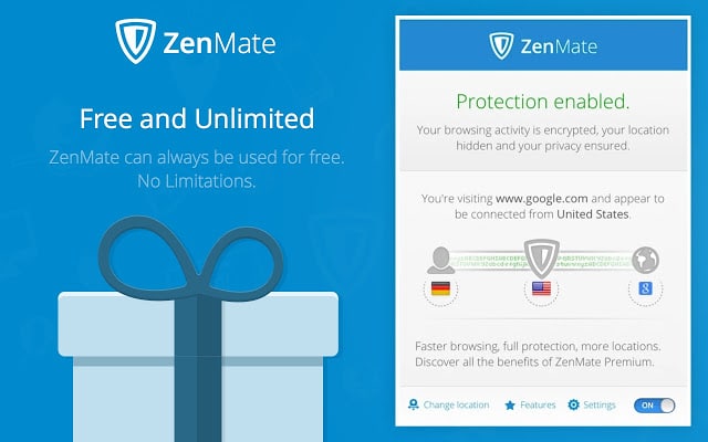 ZenMate VPN For Chrome