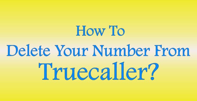 Delete Number From Truecaller
