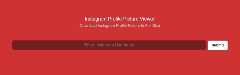 Instagram Profile Picture Viewer