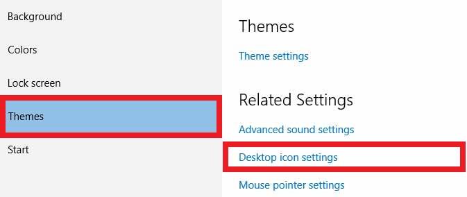 Desktop Icon Settings