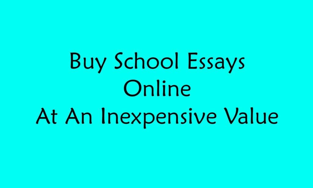 buy essays for school