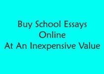 Buy School Essays Online