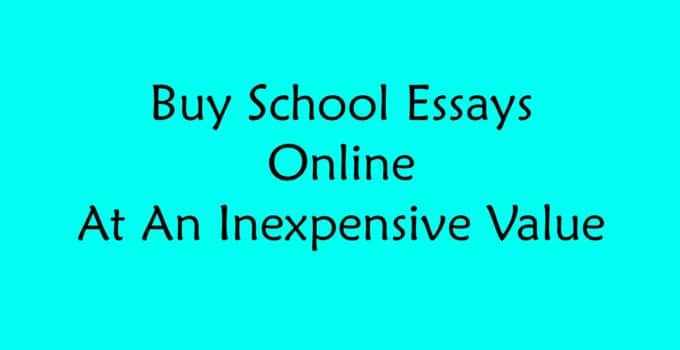 Buy School Essays Online