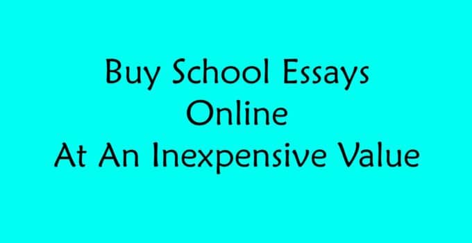 Buy School Essays Online