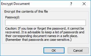 Encrypt Excel with Password