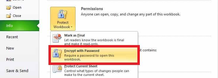 Encrypt with password