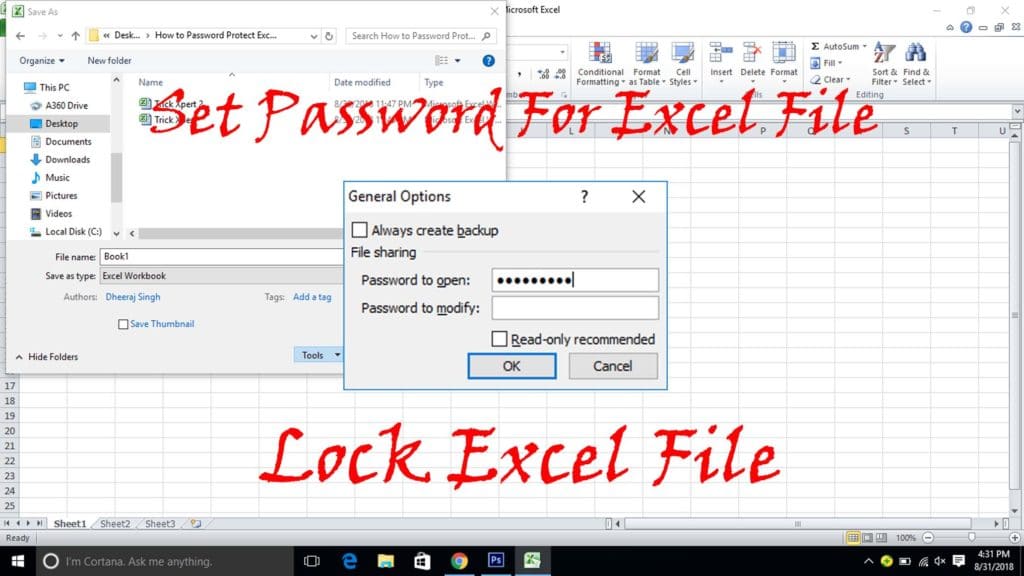 How To Password Protect Excel File 3 Methods Trick Xpert