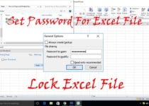 How to Password Protect Excel File