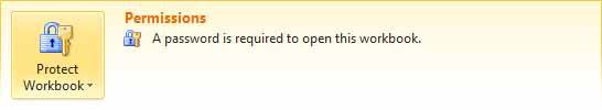 Password Protect Excel File