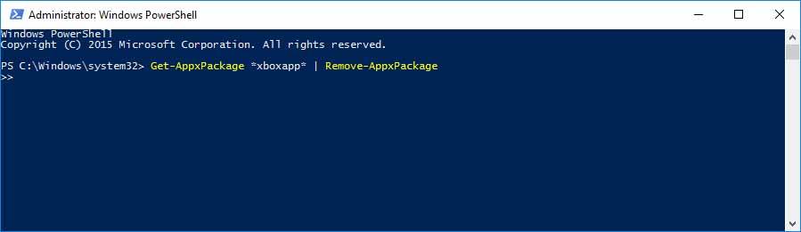 Remove Xbox From Windows 10 Using Powershell