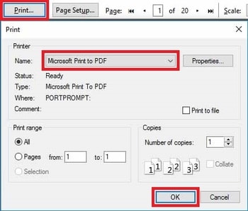Save Web Page as PDF Firefox