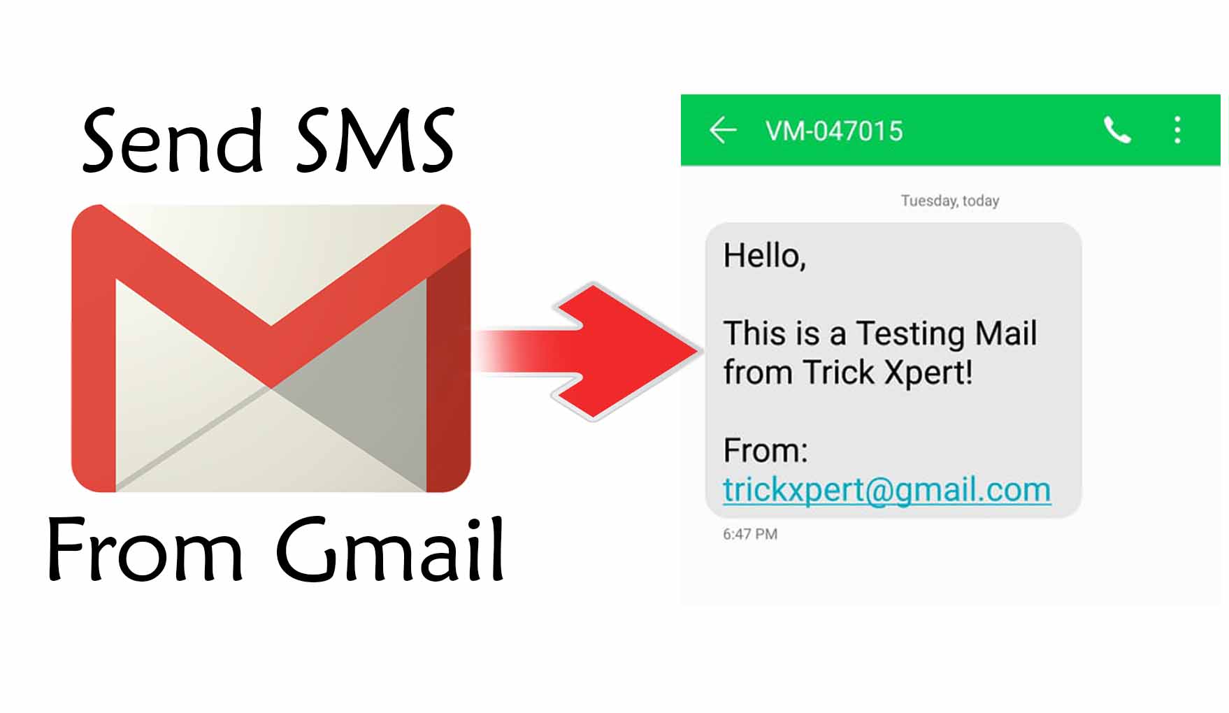 comment envoyer un sms depuis gmail