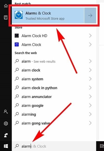 Windows 10 Alarm Clock