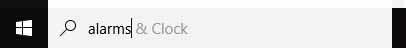 Windows Alarm Search