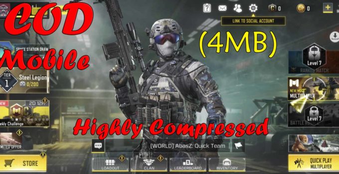 Call Of Duty Mobile Highly Compressed
